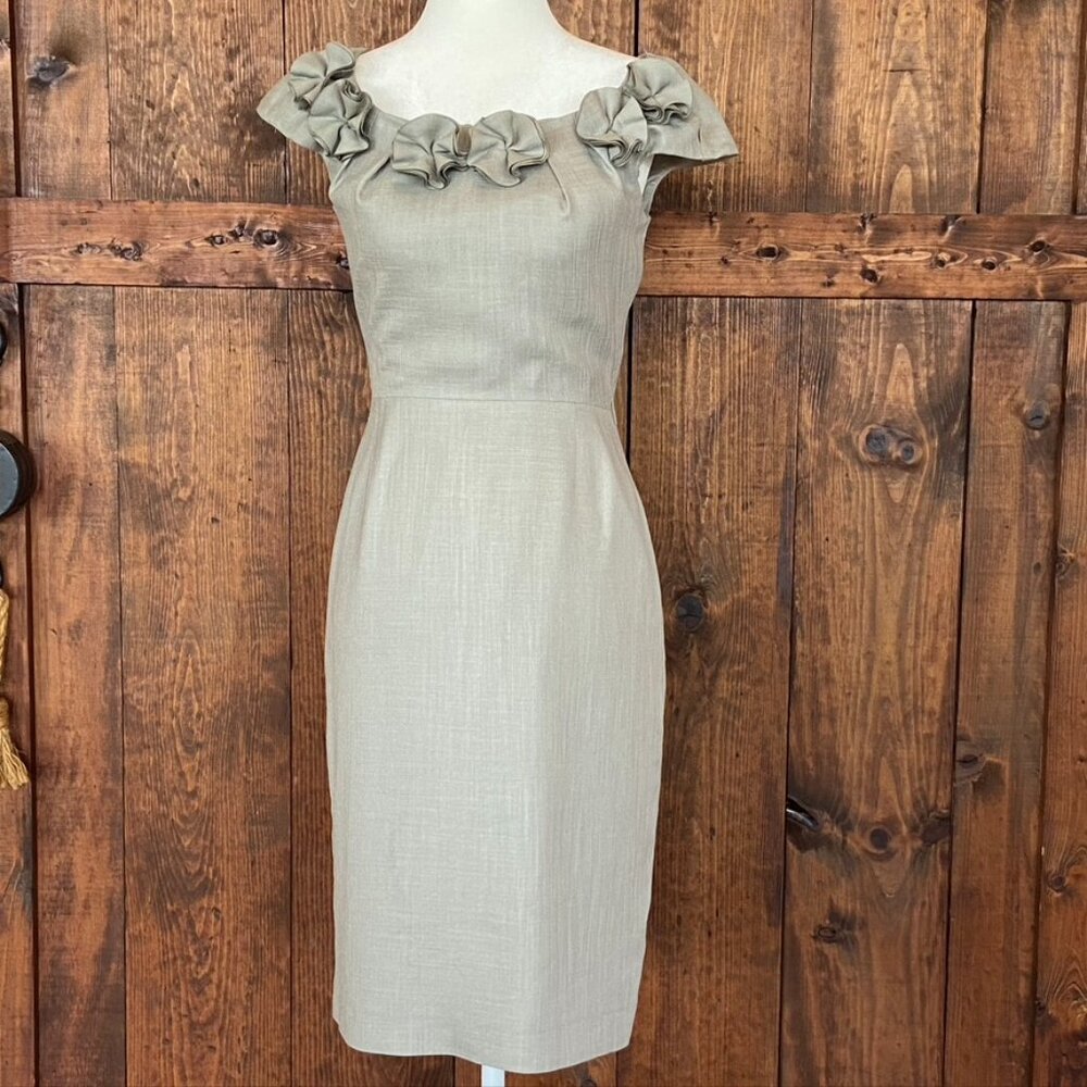 Antonio Melani Gray Pencil Dress Sz 0